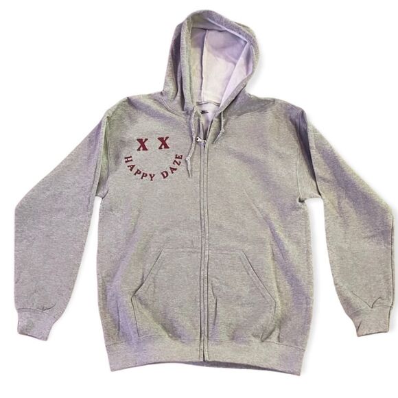 NWT Wool + Pepper Co. HAPPY DAZE Zip Up Hoodie - Picture 6 of 6
